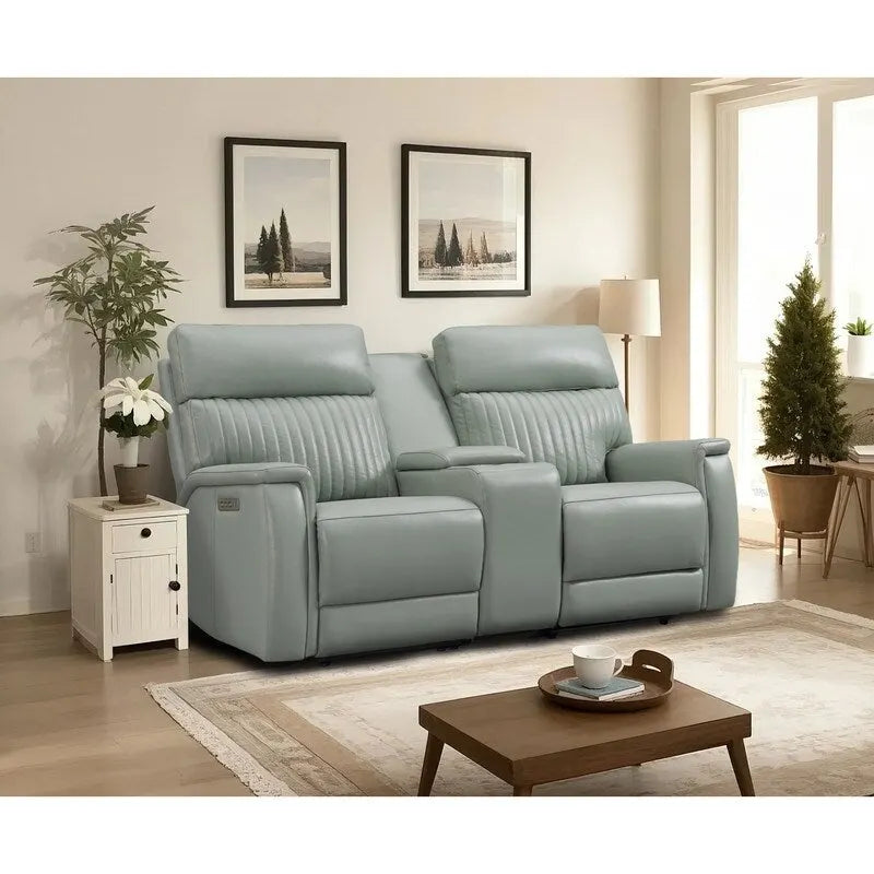 73 Leather Zero Gravity Power Reclining Loveseat with Power Headrest and Power Lumbar,USB&USB-C Port