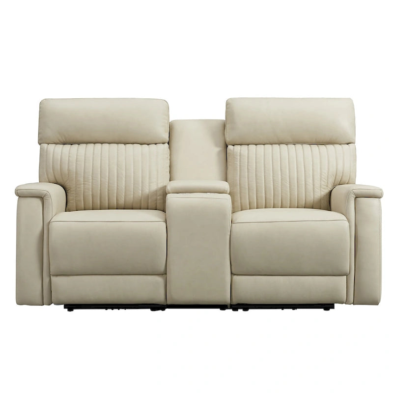 73 Leather Zero Gravity Power Reclining Loveseat with Power Headrest and Power Lumbar,USB&USB-C Port
