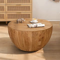 Table basse en forme de seau de style vintage avec rangement et capacité de charge raisonnable