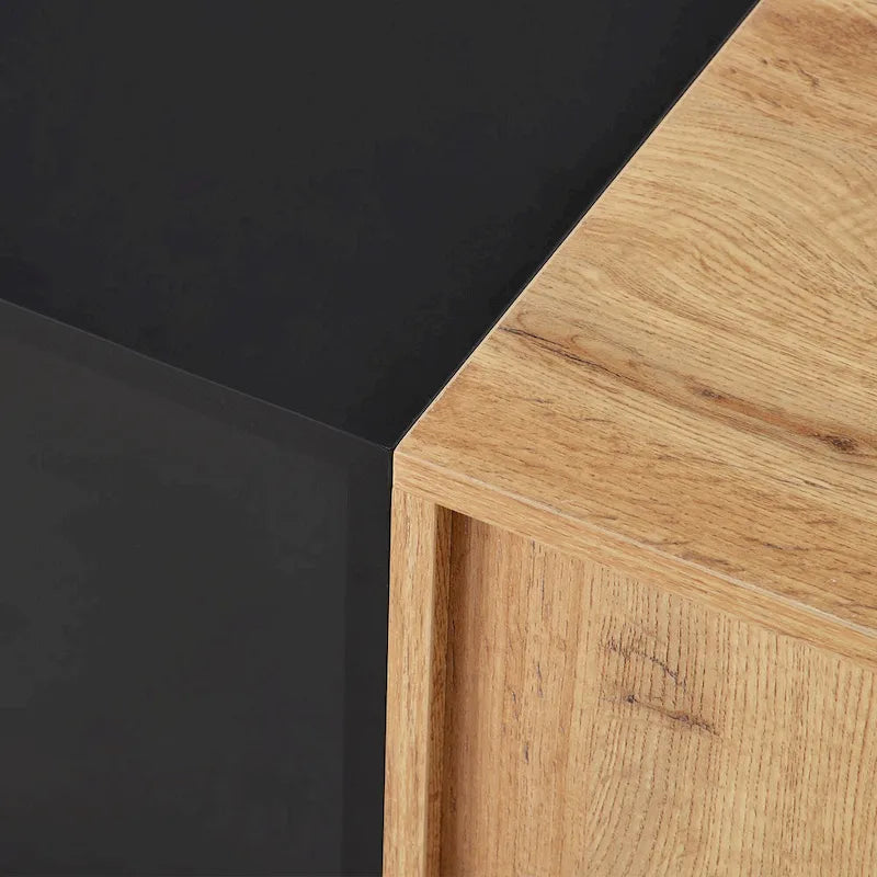 Meuble TV de 193 cm avec portes abattantes et rangement pour téléviseurs jusqu'à 203 cm