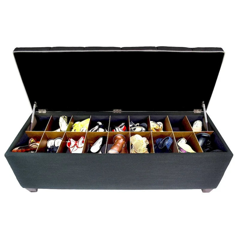Banc de rangement pour chaussures - Loft Charcoal