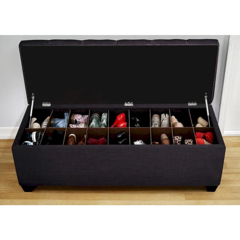 Banc de rangement pour chaussures - Loft Charcoal