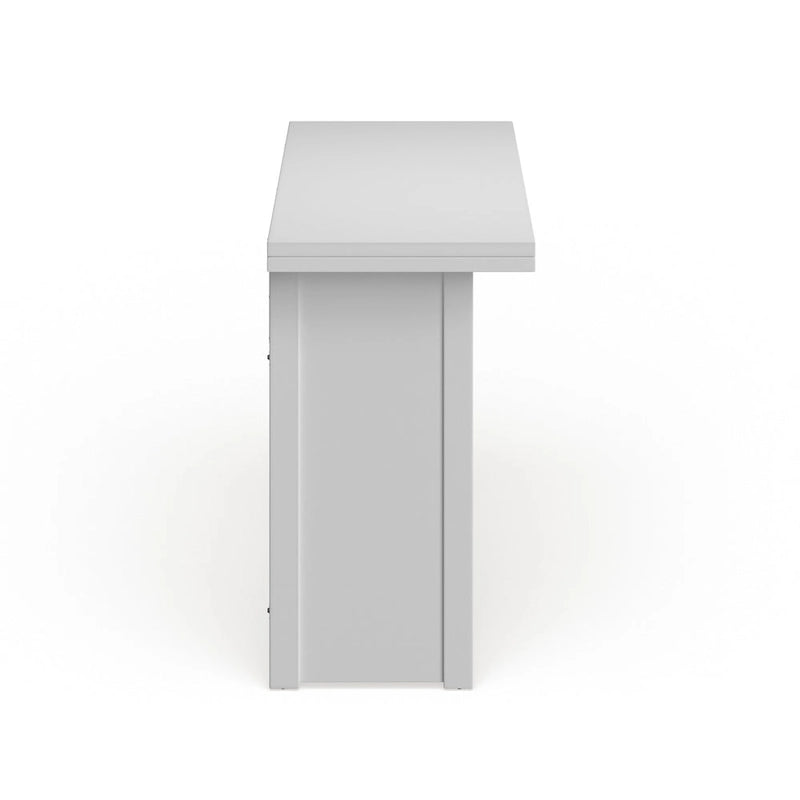 Console convertible blanche en table à manger