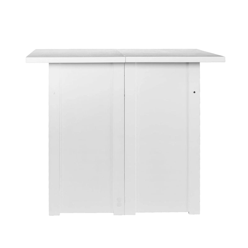 Console convertible blanche en table à manger