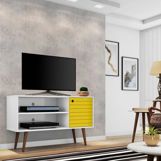 Console de rangement/meuble télé Mid-Century Modern