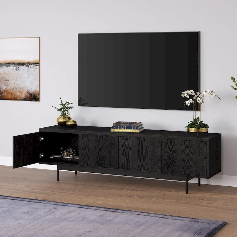 Meuble TV rectangulaire pour téléviseurs jusqu'à 75 pouces, 176,5 cm de large