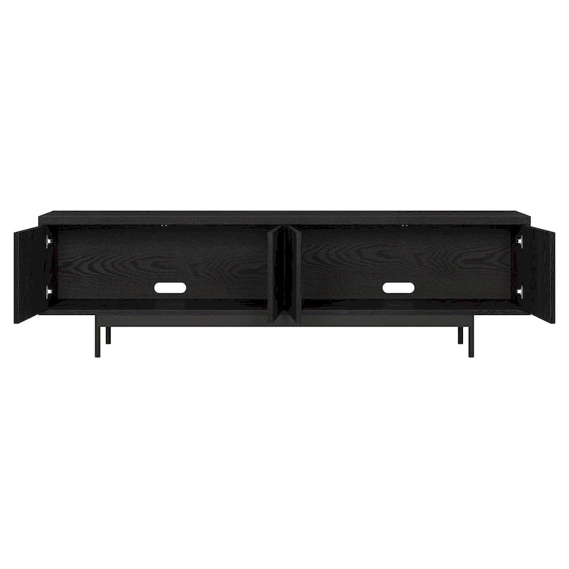 Meuble TV rectangulaire pour téléviseurs jusqu'à 75 pouces, 176,5 cm de large
