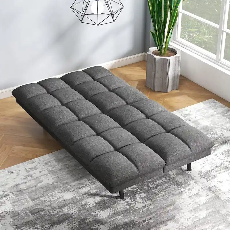 Futon moderne en mousse à mémoire de forme avec accoudoirs réglables