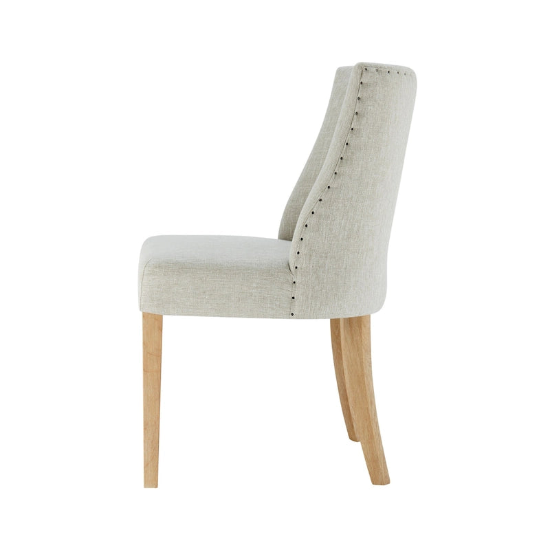 Chaise de salle à manger en tissu, lot de 2