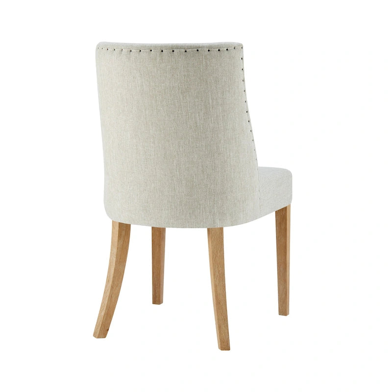 Chaise de salle à manger en tissu, lot de 2