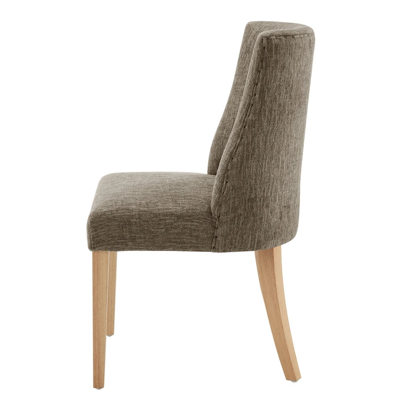 Chaise de salle à manger en tissu, lot de 2