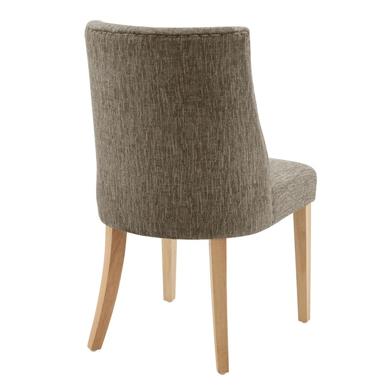Chaise de salle à manger en tissu, lot de 2