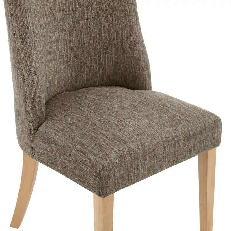 Chaise de salle à manger en tissu, lot de 2