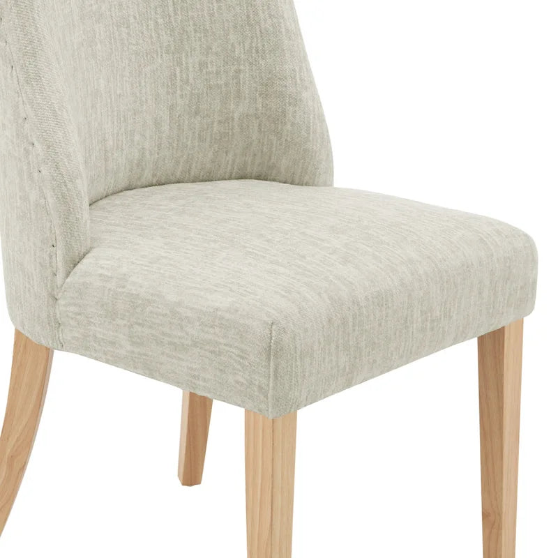 Chaise de salle à manger en tissu, lot de 2