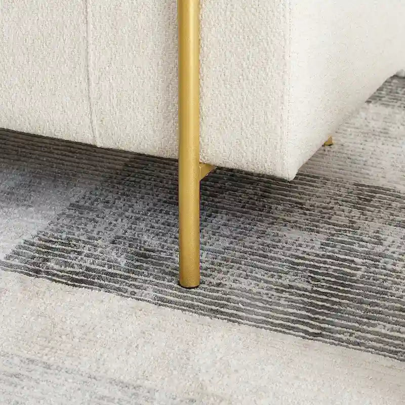 Banc de rangement en velours rembourré