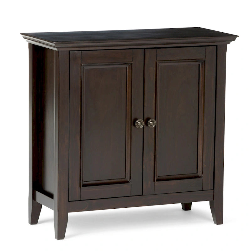 Meuble bas de rangement transitoire en bois massif 32L x 14P x 31H