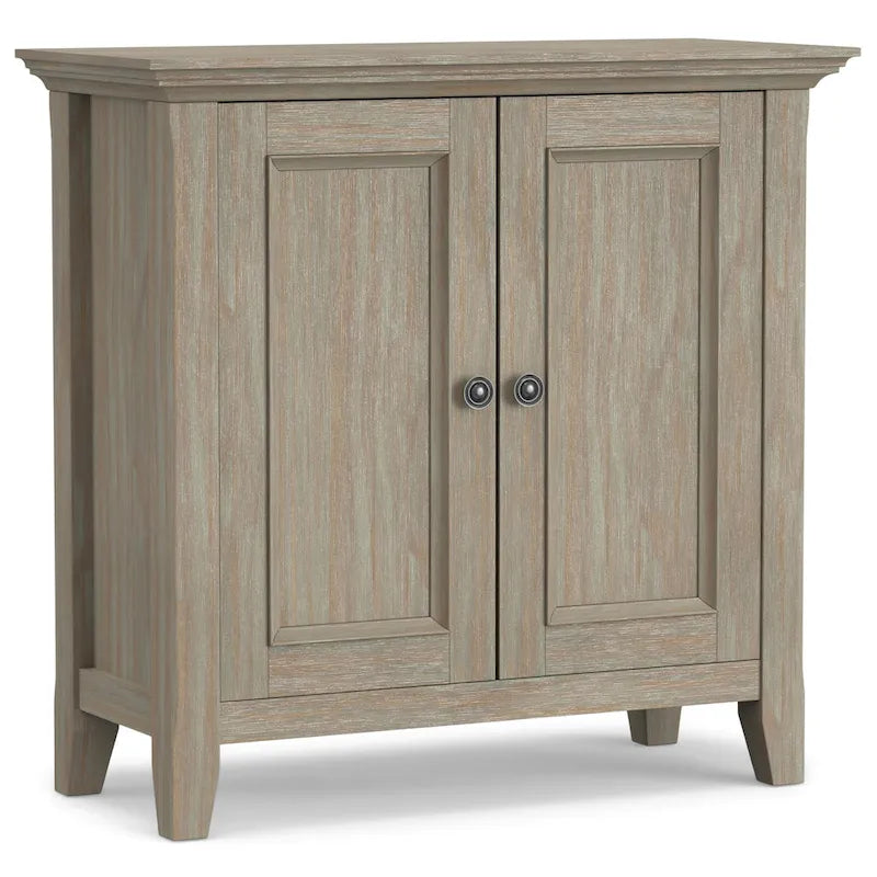 Meuble bas de rangement transitoire en bois massif 32L x 14P x 31H