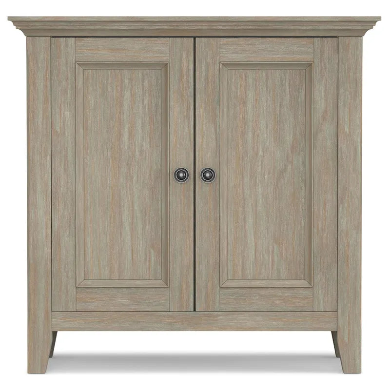 Meuble bas de rangement transitoire en bois massif 32L x 14P x 31H