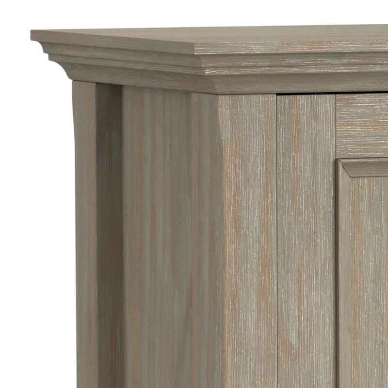 Meuble bas de rangement transitoire en bois massif 32L x 14P x 31H