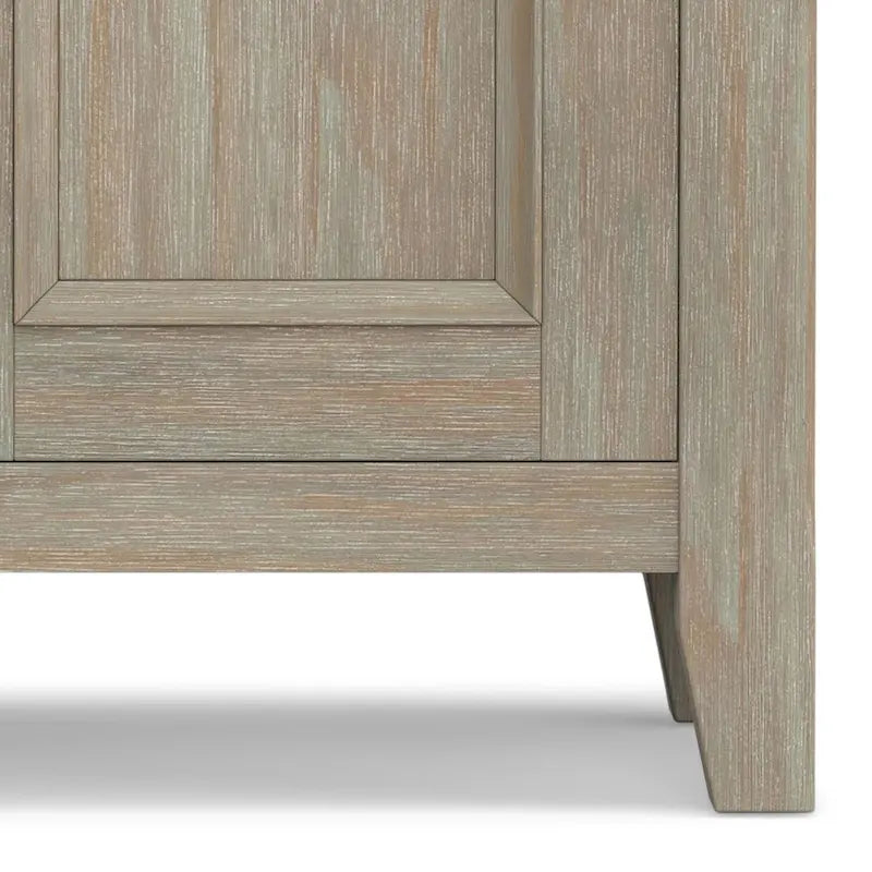 Meuble bas de rangement transitoire en bois massif 32L x 14P x 31H