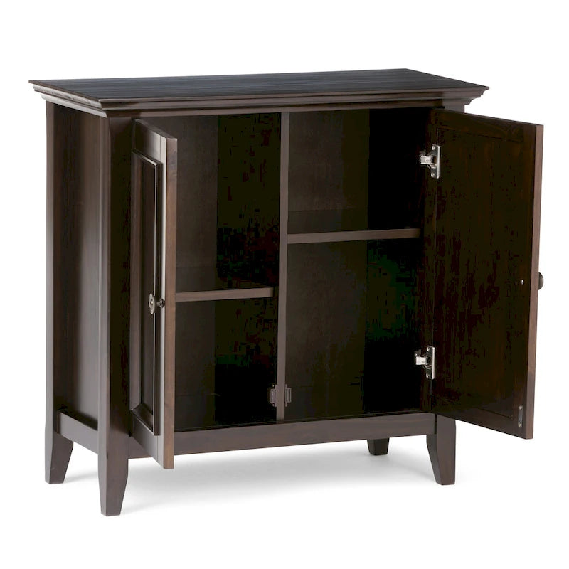 Meuble bas de rangement transitoire en bois massif 32L x 14P x 31H