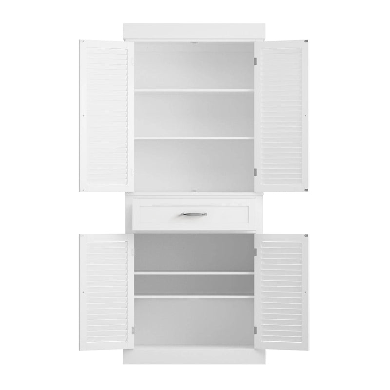Meuble de rangement de salle de bain au sol de 76 cm avec portes