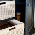 Console de ferme avec 2 tiroirs et 3 paniers amovibles