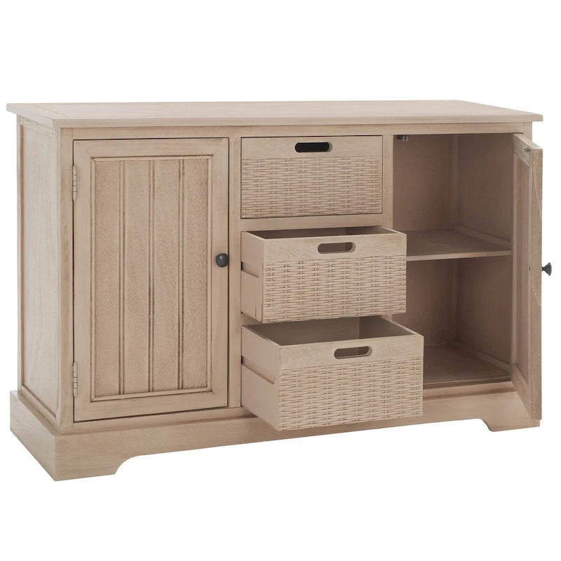 Console de ferme avec 2 tiroirs et 3 paniers amovibles
