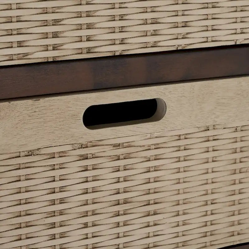 Console de ferme avec 2 tiroirs et 3 paniers amovibles