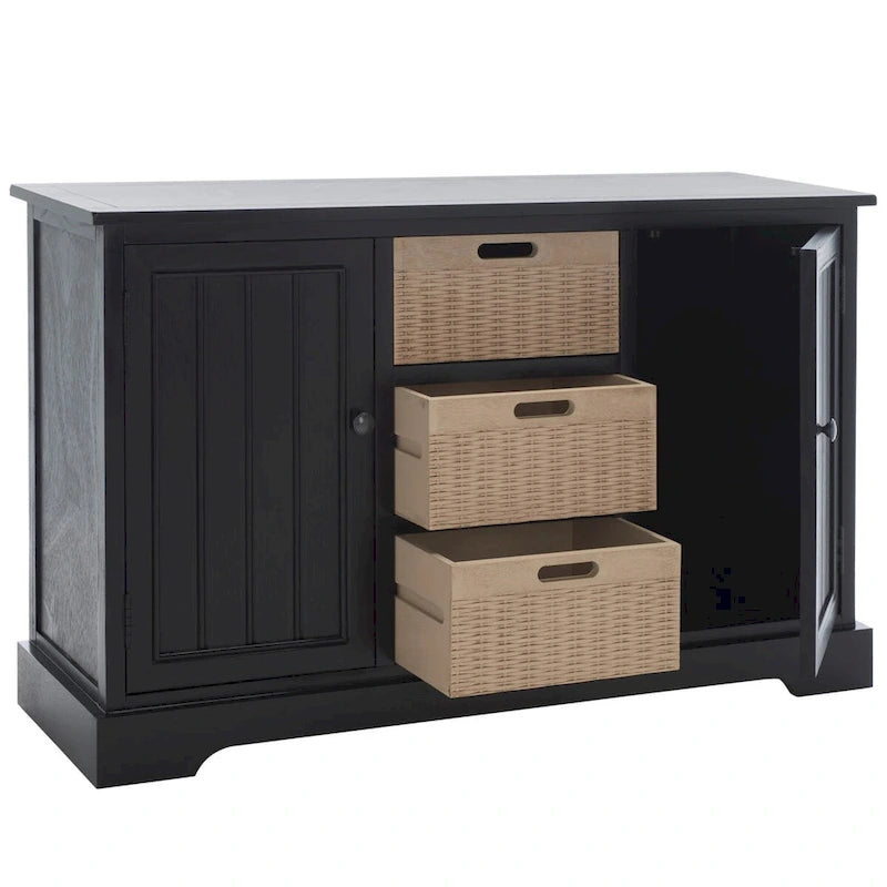 Console de ferme avec 2 tiroirs et 3 paniers amovibles