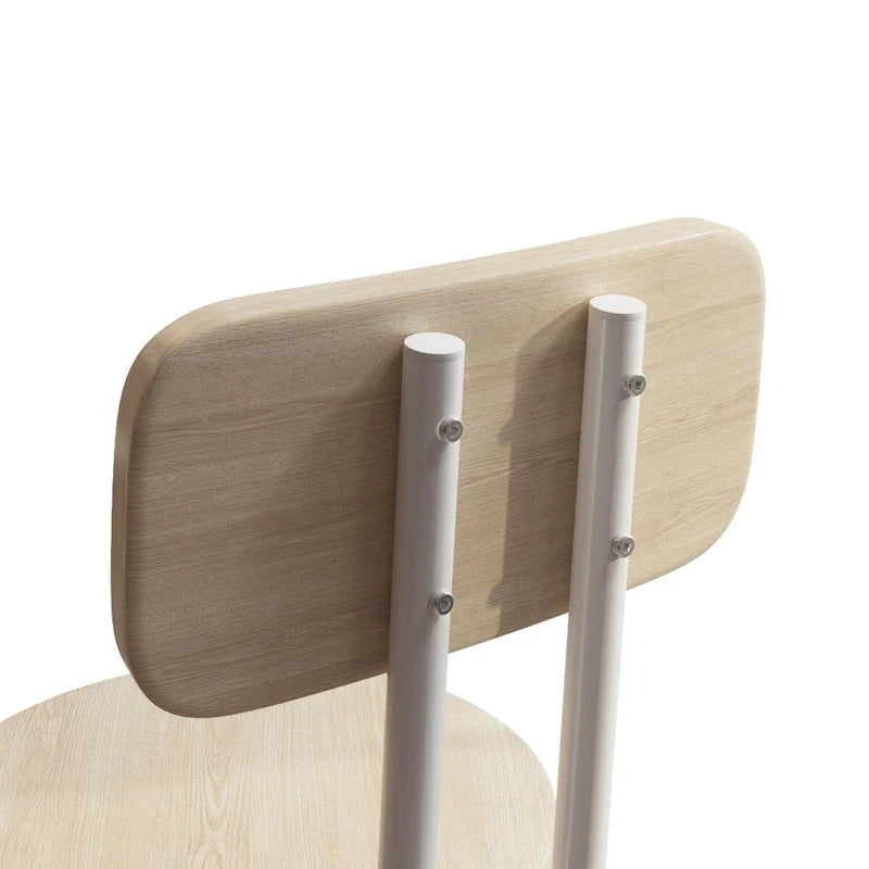 Table de bar avec 2 tabourets pliables et cloison, 61x61x90 cm