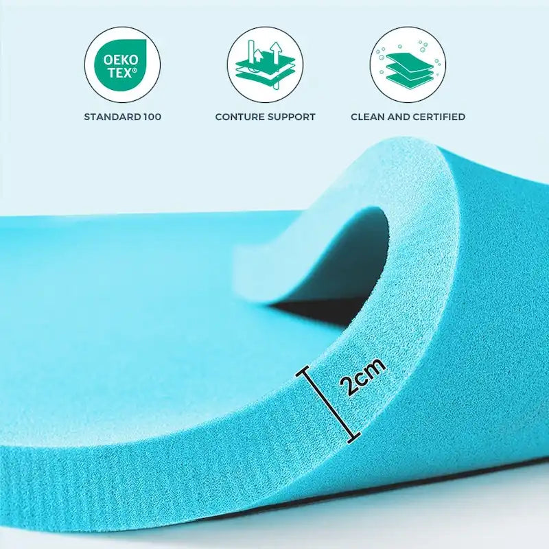Matelas de futon de 15 cm avec mousse à mémoire de forme