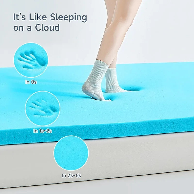 Matelas de futon de 15 cm avec mousse à mémoire de forme