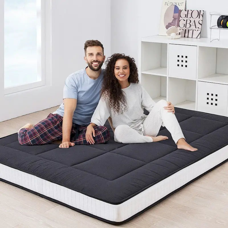 Matelas de futon de 15 cm avec mousse à mémoire de forme