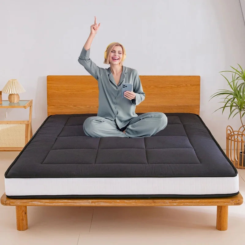 Matelas de futon de 15 cm avec mousse à mémoire de forme