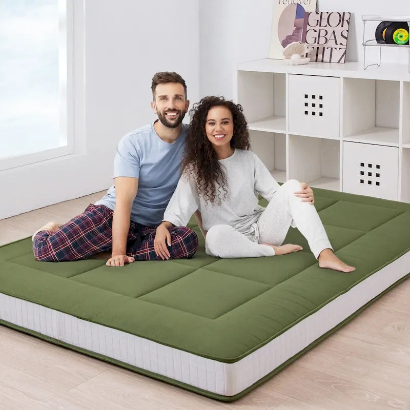 Matelas de futon de 15 cm avec mousse à mémoire de forme