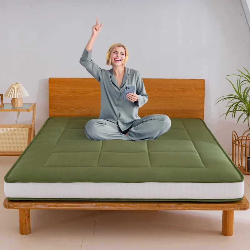 Matelas de futon de 15 cm avec mousse à mémoire de forme