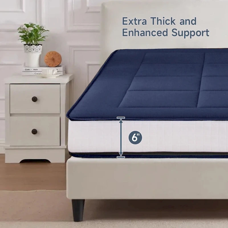 Matelas de futon de 15 cm avec mousse à mémoire de forme
