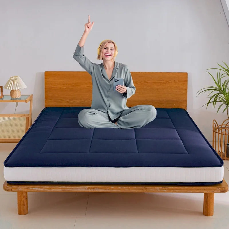 Matelas de futon de 15 cm avec mousse à mémoire de forme