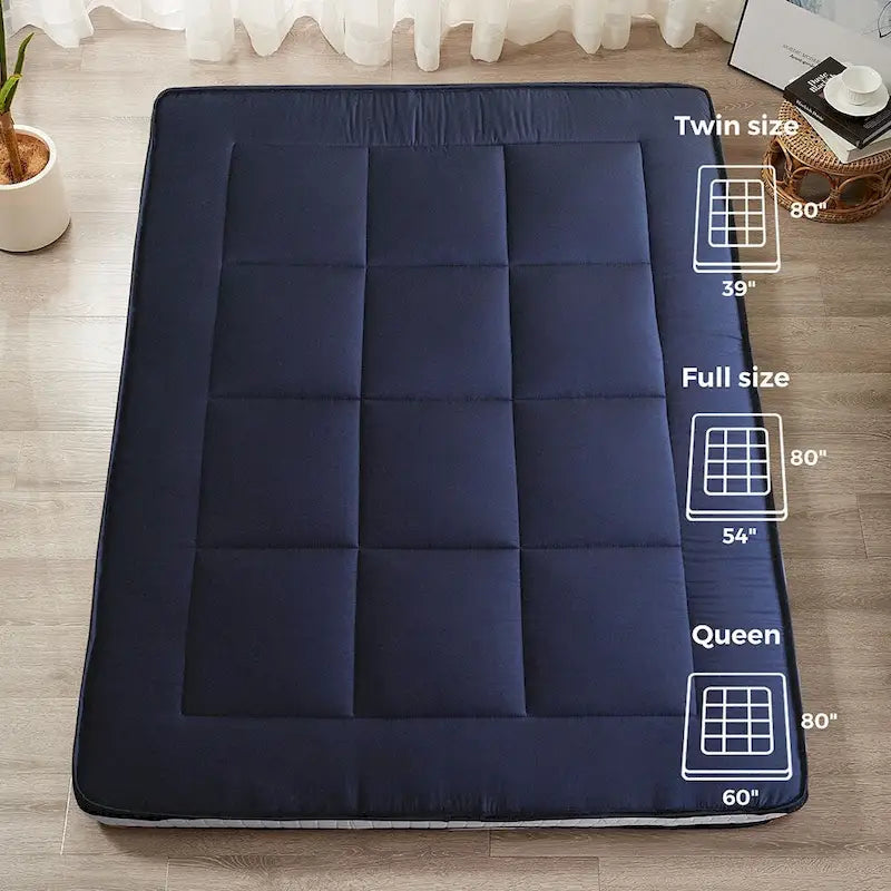 Matelas de futon de 15 cm avec mousse à mémoire de forme