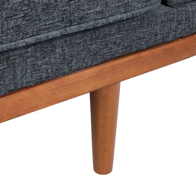 Causeuse capitonnée avec coussins décoratifs
