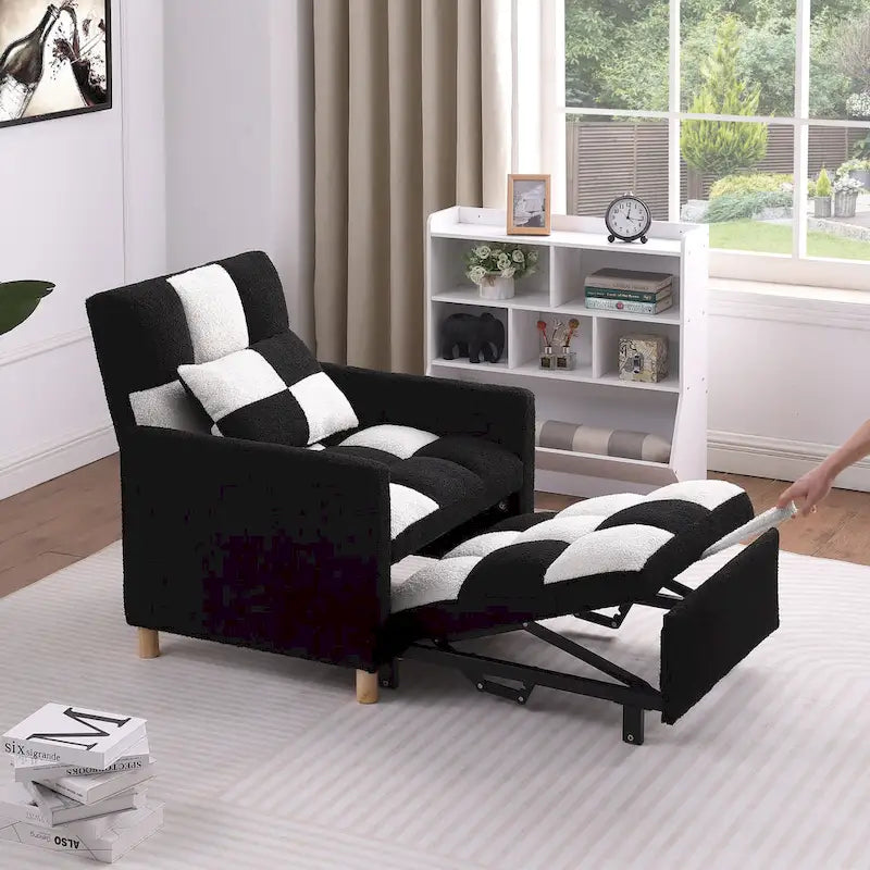 Canapé-lit convertible, fauteuil réglable avec oreiller, fauteuil-lit multifonctionnel