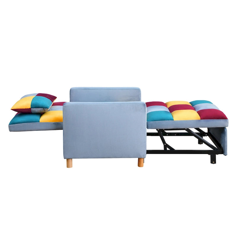 Canapé-lit convertible, fauteuil réglable avec oreiller, fauteuil-lit multifonctionnel