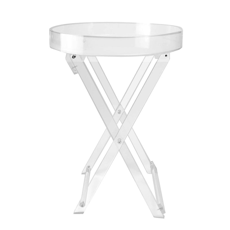 Table pliante ronde en acrylique