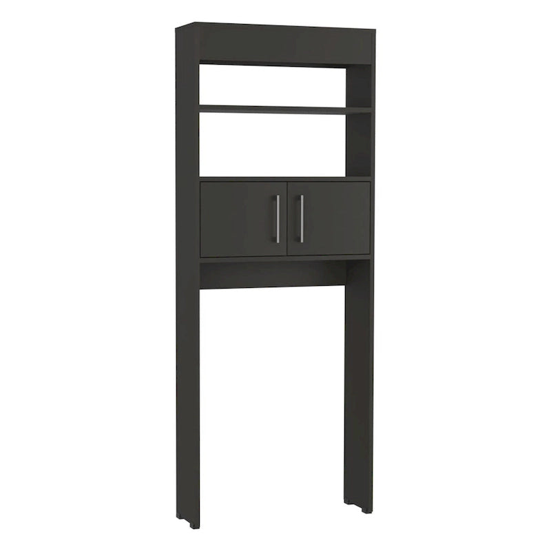 Meuble de rangement WC suspendu avec portes et étagères