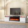 TV Stand with 36 Electric Fireplace, Entertainment Center, and Console for TVs up to 80 for Living Room - 73 inches in width